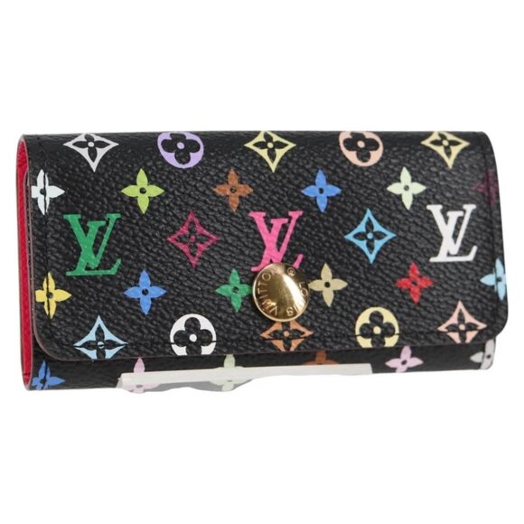 LOUIS VUITTON Multicolor Multicles 4 Key Case Black - Picture 1 of 15